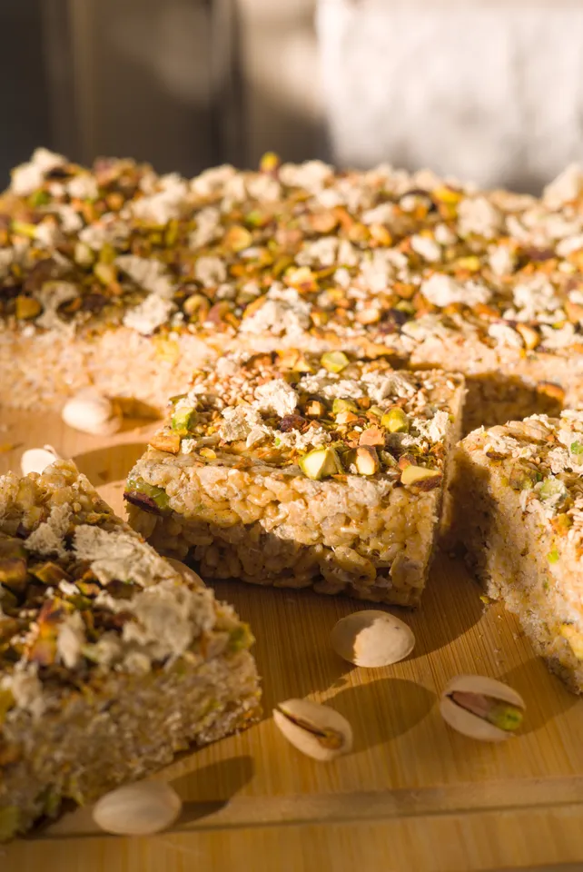 Pistachio Halva Rice Krispies